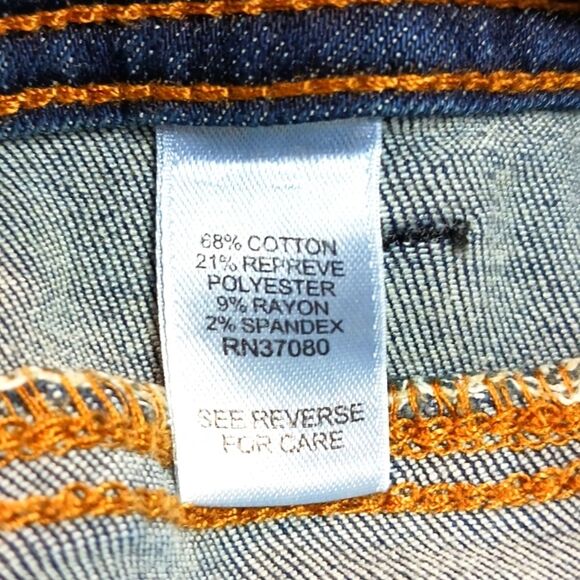 Cato Curvy Straight Dark Wash Stretchy Denim Jeans Woman 26W. 48-inch. NEW NWT.. - Picture 9 of 13